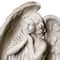 Standing Angel with Wings Outdoor Garden Statue - 16.5"
